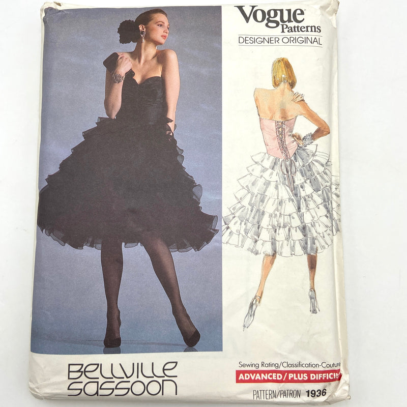 Vogue 1936 | Bellville Sassoon | Adult Dress | Size 16