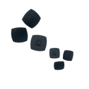 12mm & 19mm Black Wicker | Plastic Buttons | Choose Your Size