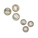 16mm & 20mm Golden Ring | Plastic Buttons | Choose Your Size