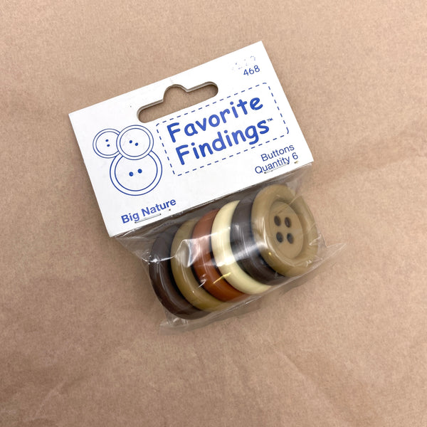 1-1/4" Favorite Findings | Plastic Buttons