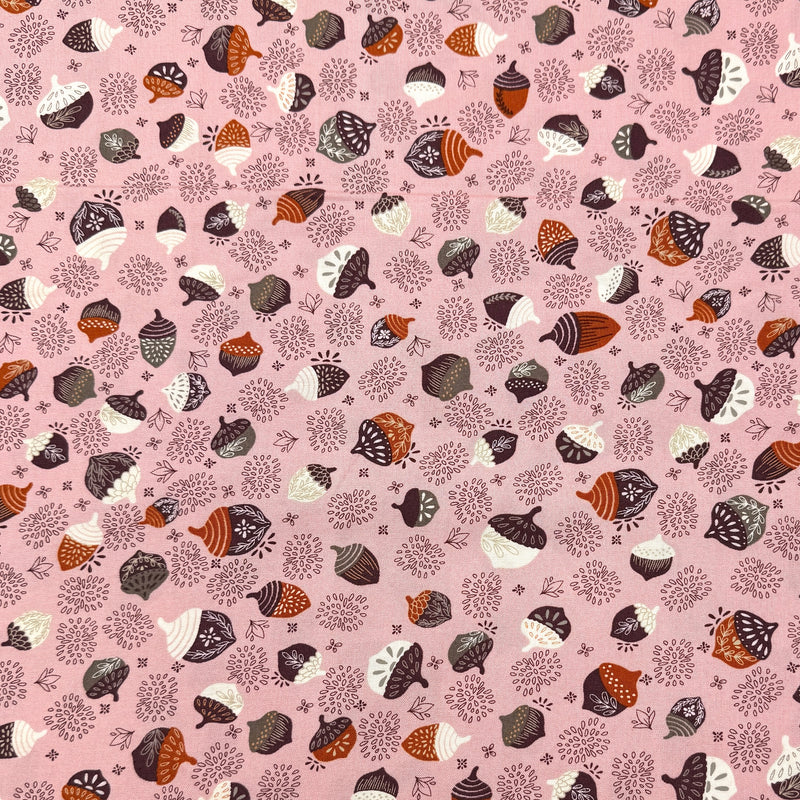 Acorns Lilac | Slow Stroll | Quilting Cotton