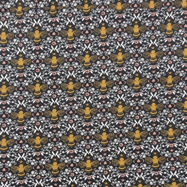 Bees Night | Midnight in the Garden | Quilting Cotton