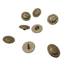 5/8" & 3/4" Wing Crest | Metal Buttons | Choose Your Size