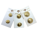 5/8", 3/4" or 7/8" Gold Anchor | Metal Buttons | Choose Your Size