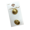 5/8", 3/4" or 7/8" Gold Anchor | Metal Buttons | Choose Your Size