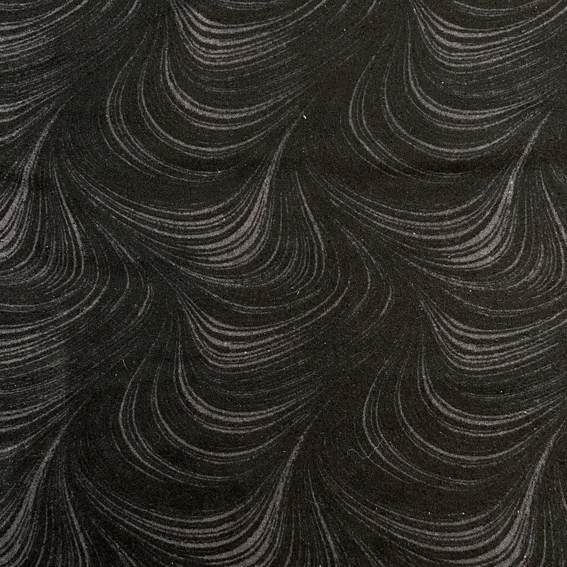 Wave Texture Charcoal | Wide Back 108" | FLANNEL Quilt Backing