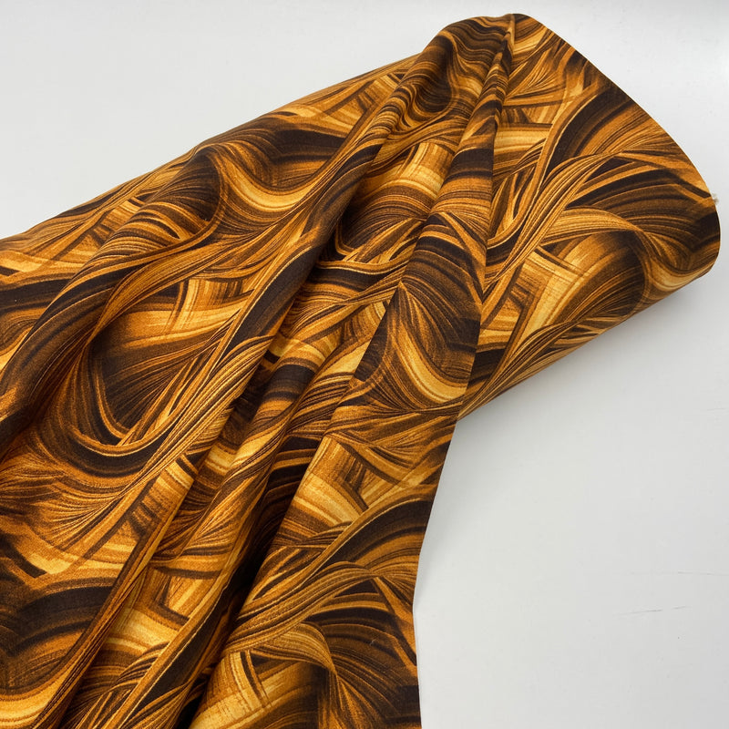 Sedona Wave Brown | Wide Back 108" | Quilting Cotton