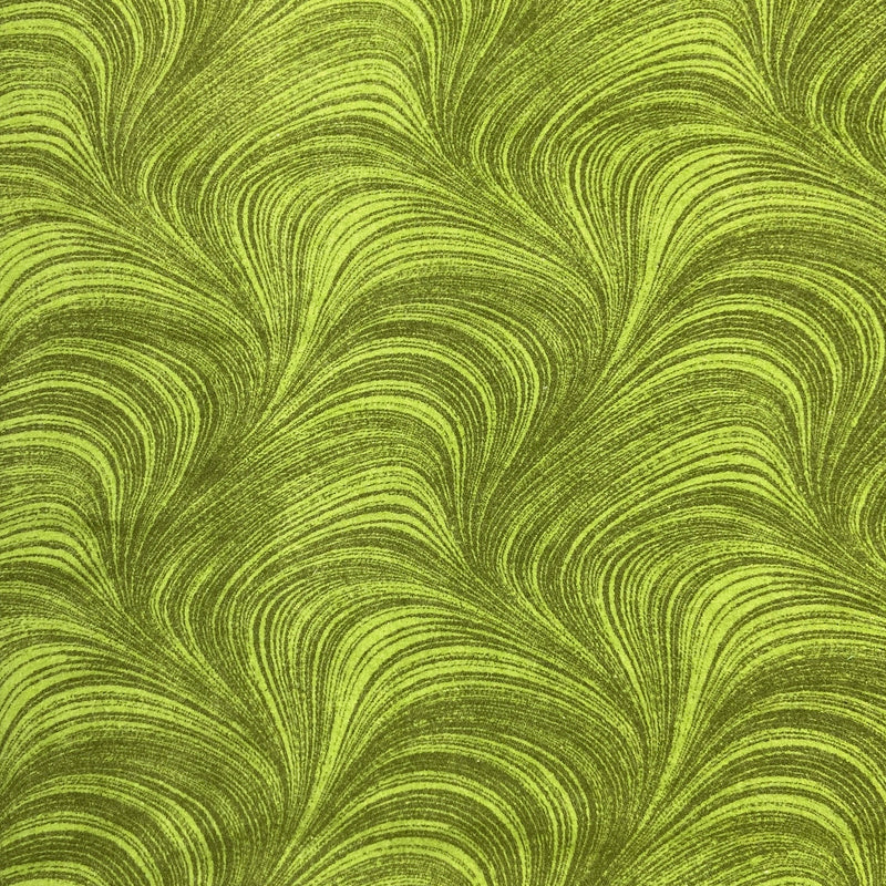 Wave Texture Green | Wide Back 108" | FLANNEL Quilt Backing