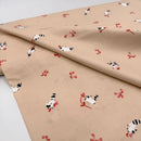 Tanuki Peach | Yours Truly | Quilting Cotton | RARE, OUT OF PRINT Cotton + Steel