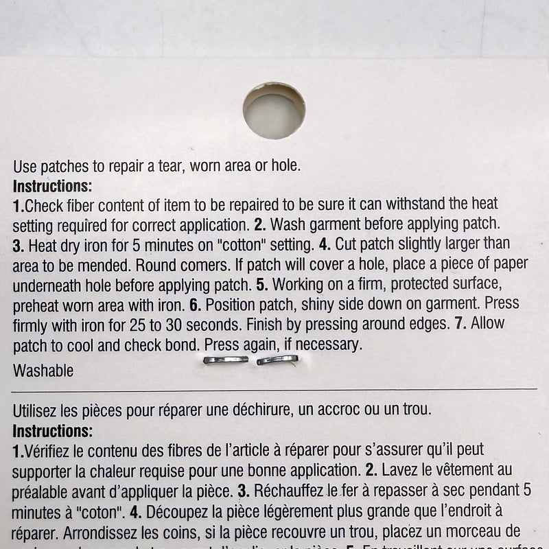 White | Iron-On Mending Fabric | Dritz