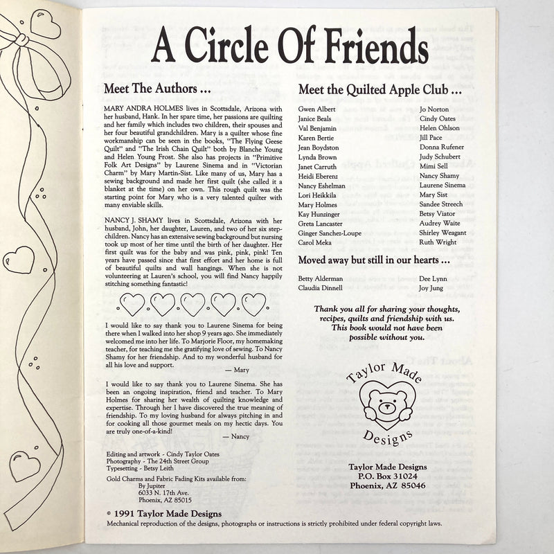 A Circle of Friends A Book of Friendship Quilts | Book | Patterns