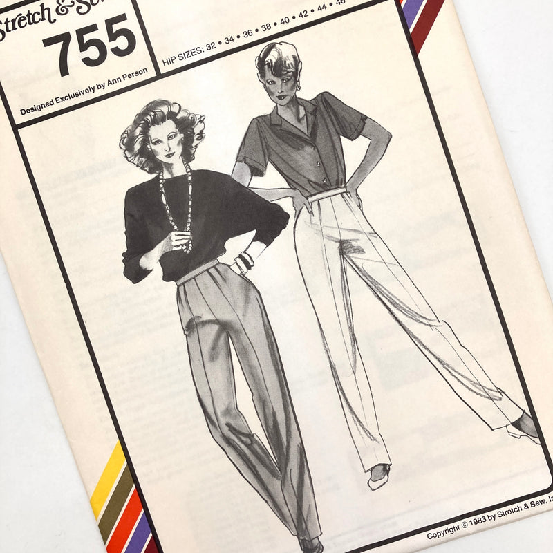 Stretch & Sew 755 | Adult Trousers | Hip Sizes 32-34-36-38-40-42-44-46-48