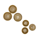 21mm & 27mm Caramel | Plastic Buttons | Choose Your Size