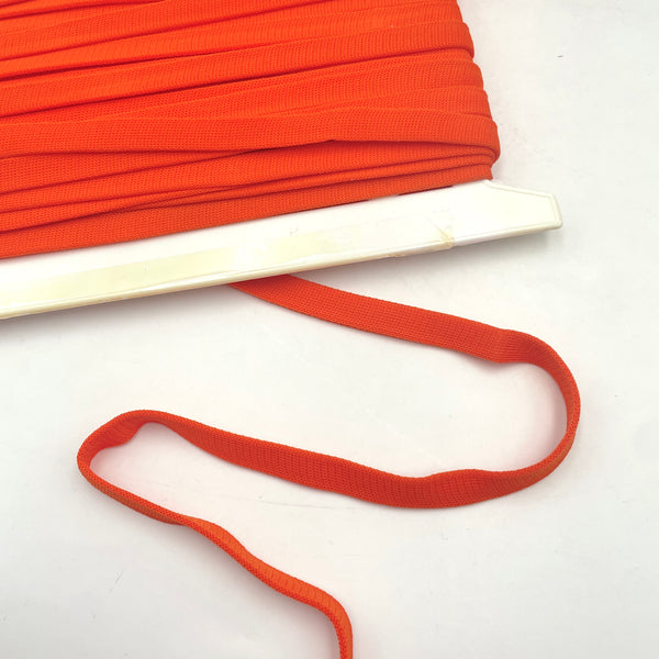 1/2" Knit Fold-Over Trim | Orange Slice