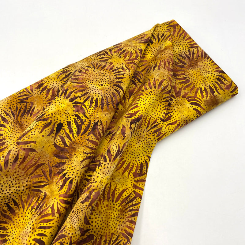 Sunflower Gold Ochre | Bali Batiks | Quilting Cotton