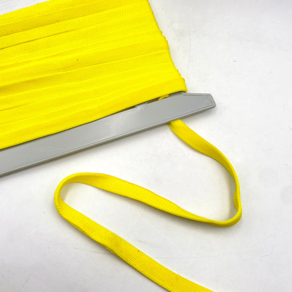 1/2" Knit Fold-Over Trim | Lemon Head