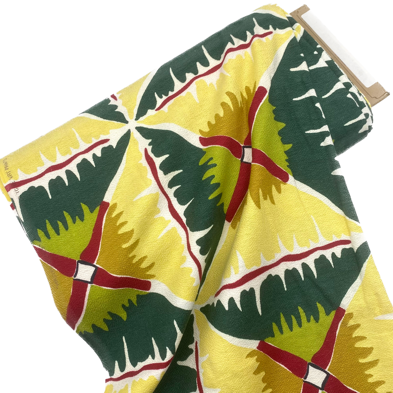Tropical Abstraction | Vintage Barkcloth