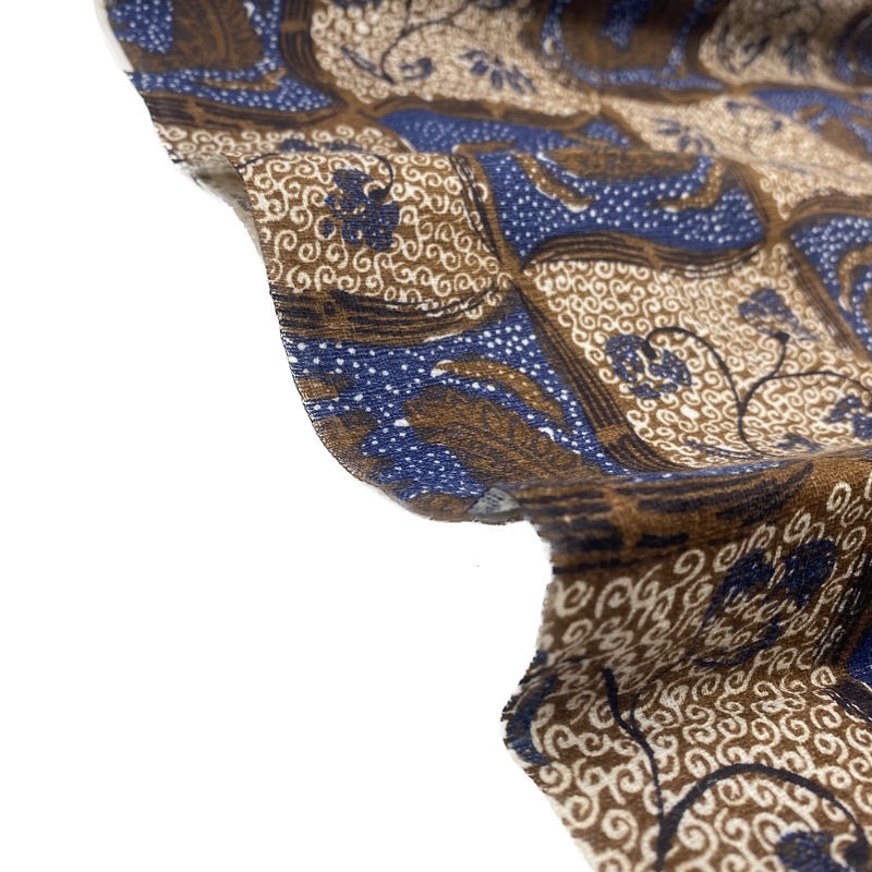 Leaf Motif | Vintage Barkcloth