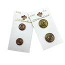5/8" or 13/16" Gold Rosette | Plastic Buttons | Choose Your Size