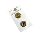 5/8" or 13/16" Gold Rosette | Plastic Buttons | Choose Your Size