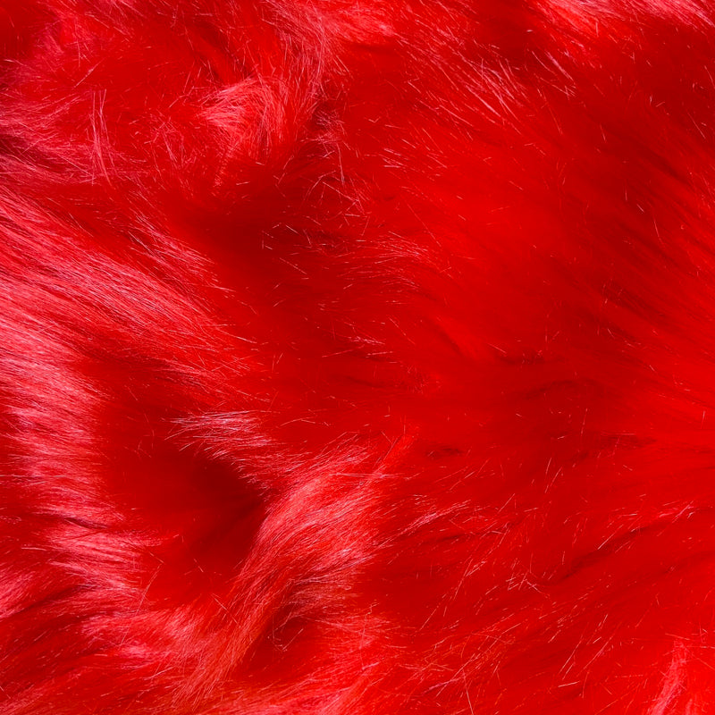 Solid Faux Fur Fabric by the Half Yard, Long Pile Fur, Fursuit Prop 