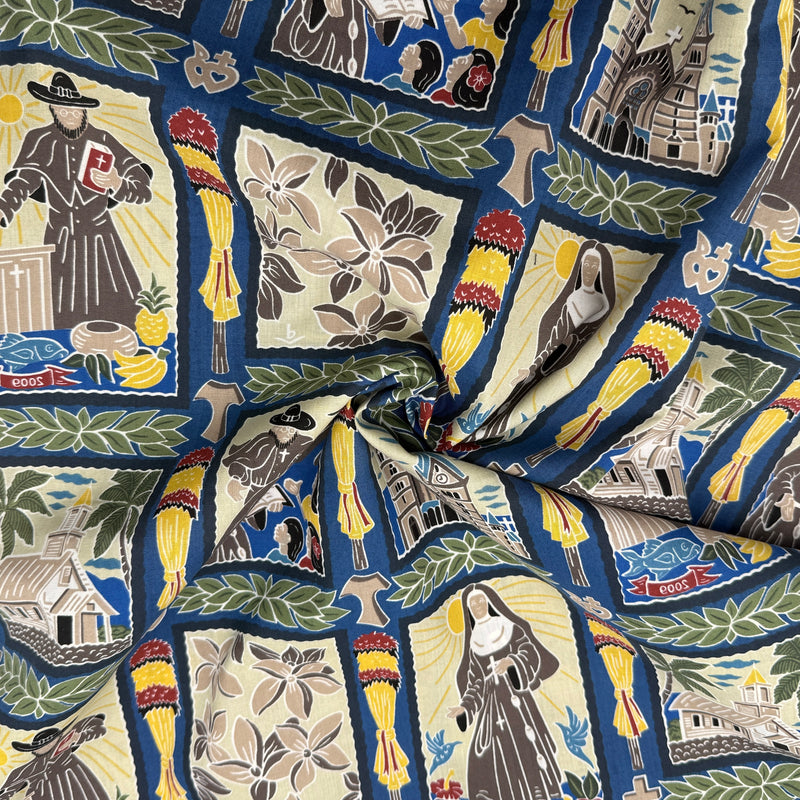 Saints of Hawaii Blue  | Shirting