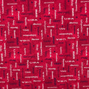 Patriotic Words Red | All American | Quilting Cotton