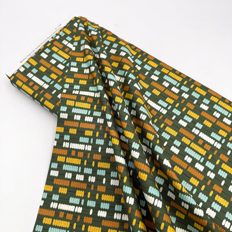 Abacus Green | ABC XYZ | Quilting Cotton