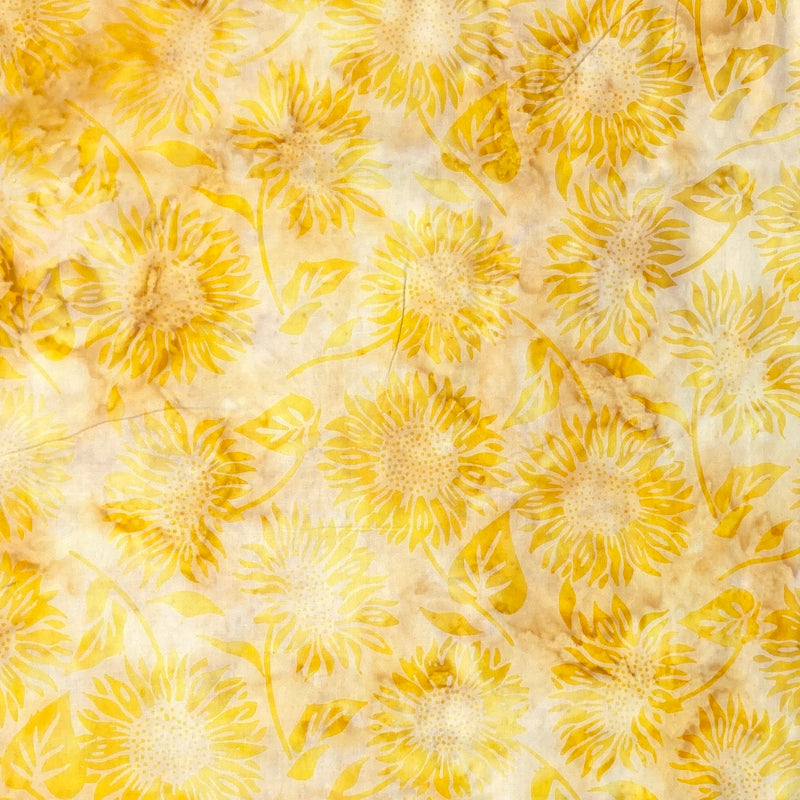 Sunflowers | Hoffman Batiks | Quilting Cotton