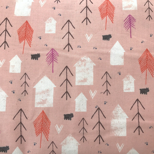 Neighbors Peach | Cozy | Quilting Cotton | RARE, OUT OF PRINT