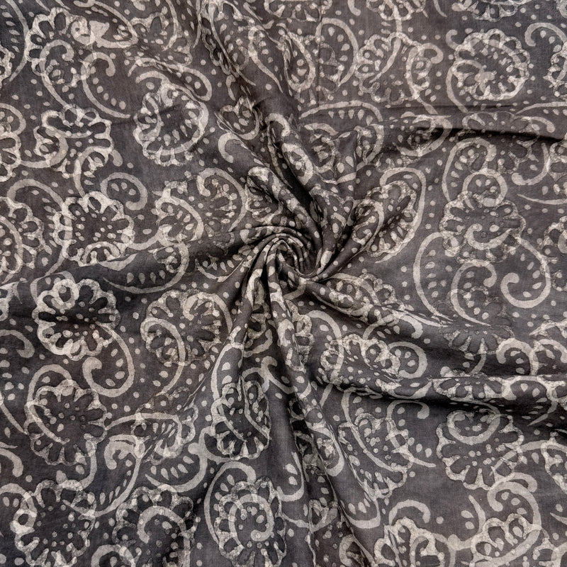 Earthy Paisley | Fair Trade | Natural Catechu Dyed Block Print