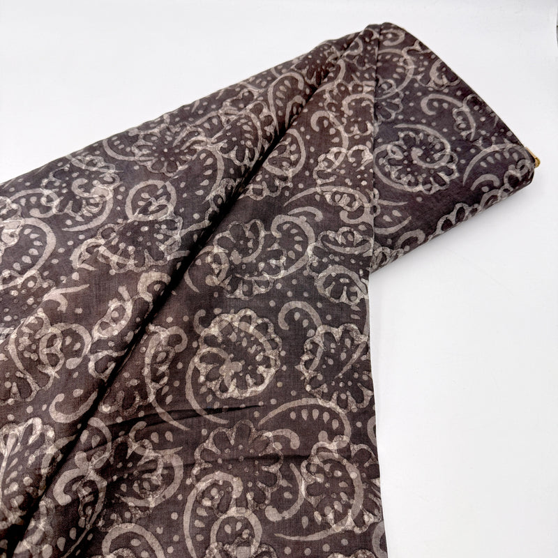 Earthy Paisley | Fair Trade | Natural Catechu Dyed Block Print