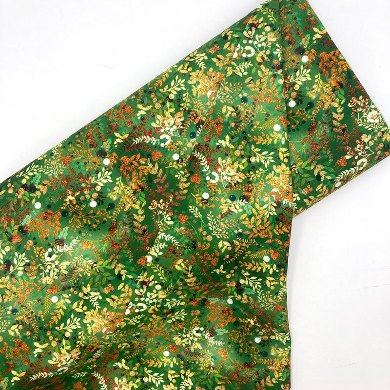 Branches Green | Festive Beauty | Quilting Cotton