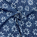 Indigo Petal | Fair Trade | Natural Indigo Dyed Block Print