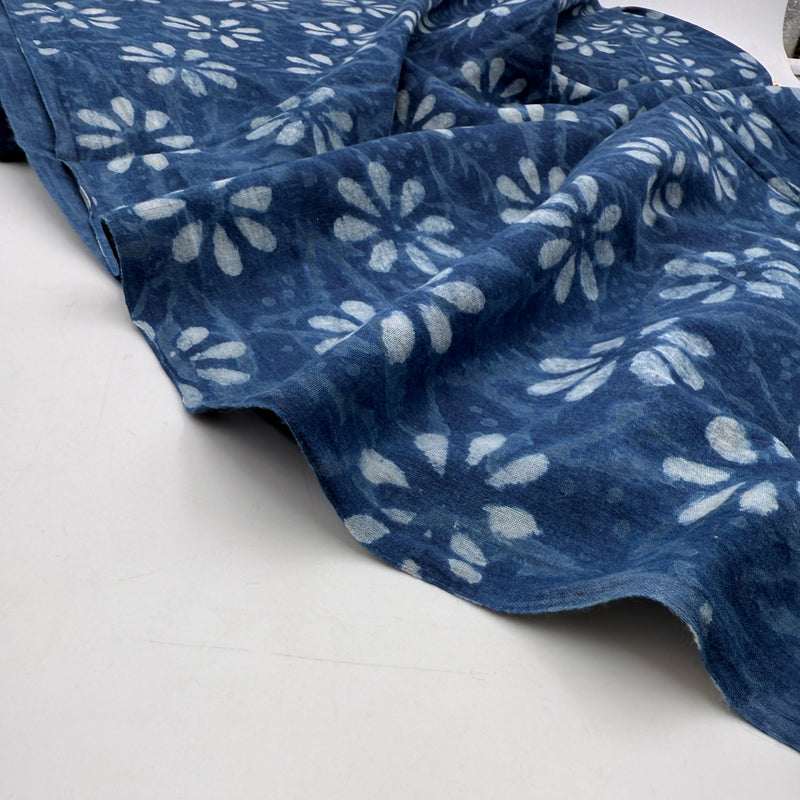 Indigo Petal | Fair Trade | Natural Indigo Dyed Block Print
