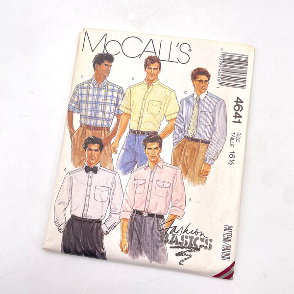 McCall's 4641 | Adult Shirts | Size 16 1/2