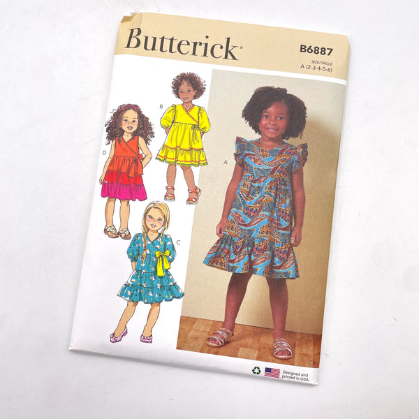 Butterick 6887 | Child Dress | Size 2-3-4-5-6