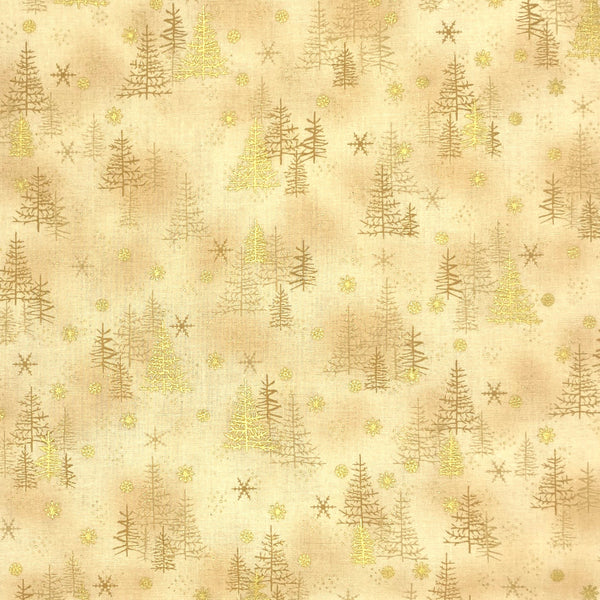 Trees Ivory | Star Sprinkle | Quilting Cotton