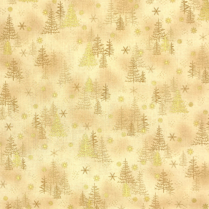 Trees Ivory | Star Sprinkle | Quilting Cotton