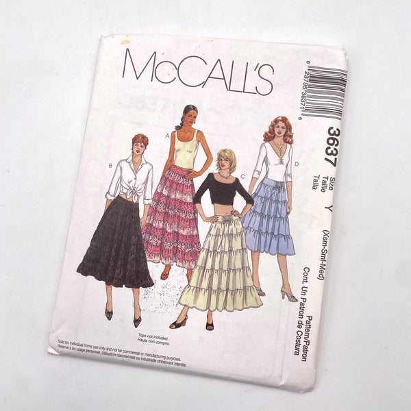 McCall's 3637 | Adult Skirts | Size XS-S-M