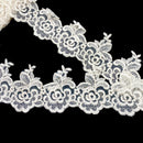 4" Lady Denny | Embroidered Mesh Corded Lace