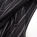 Coal Stripe | Brushed Homespun