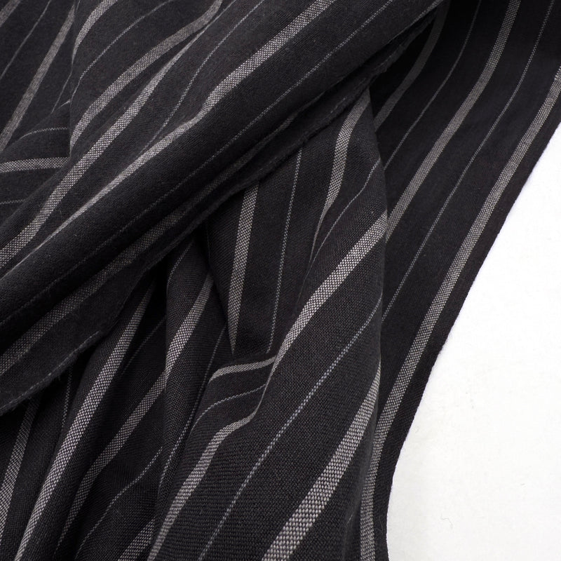 Coal Stripe | Brushed Homespun