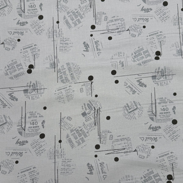 Hole Punch | Modern BG Even More Paper | Quilting Cotton