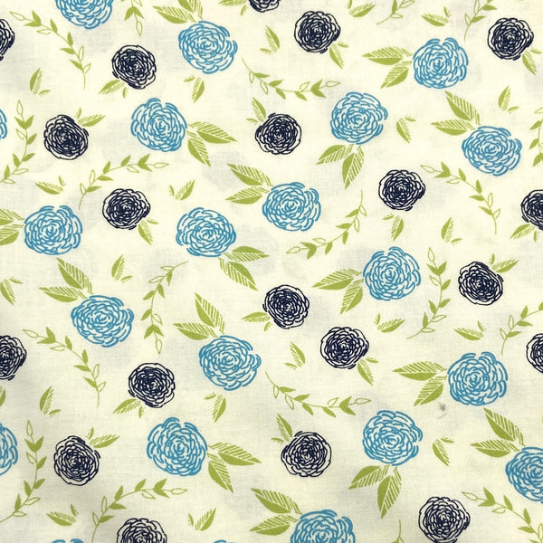 Roses Blue | Creekside | Quilting Cotton