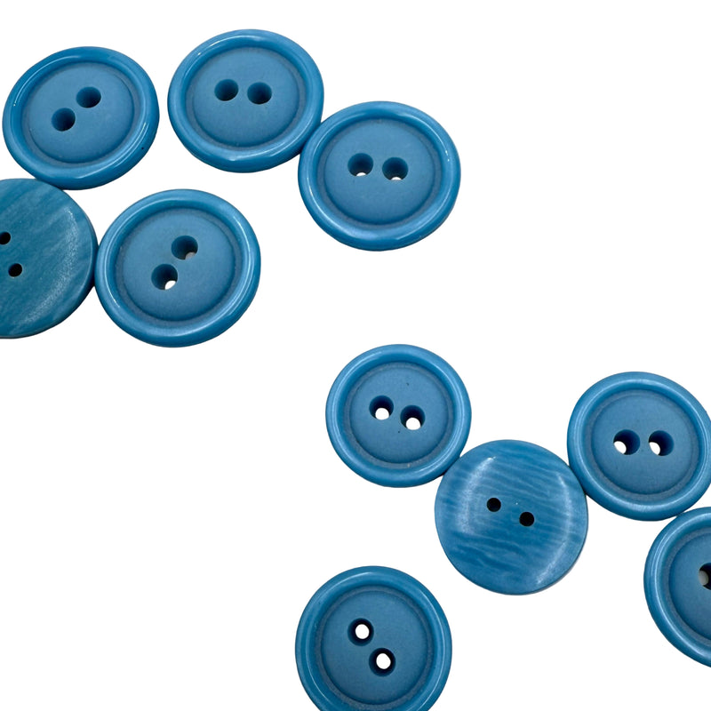 Blue buttons on a white background