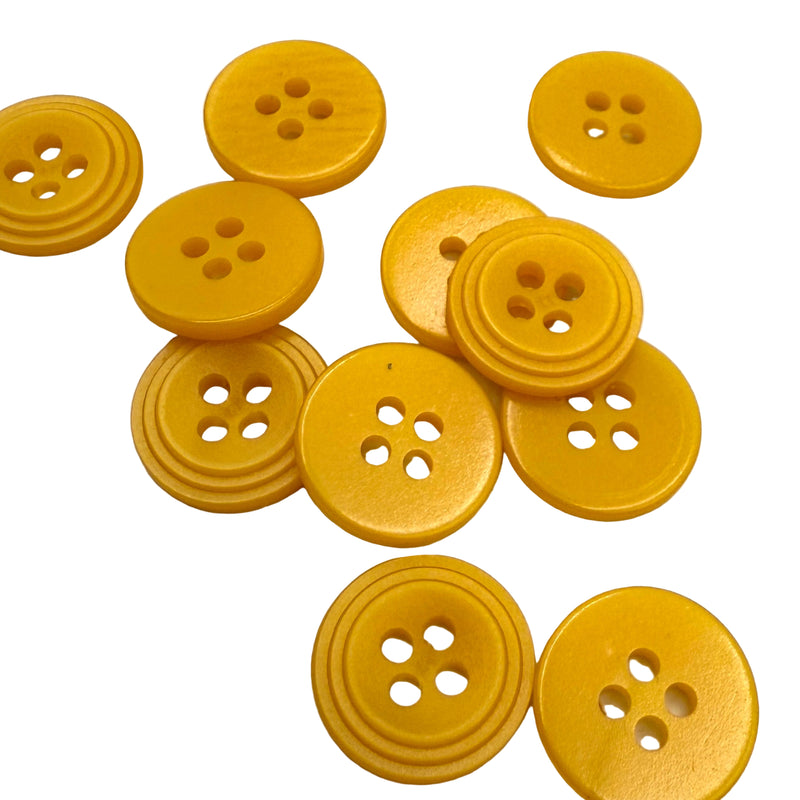 1/2" Buttercup | Plastic Buttons