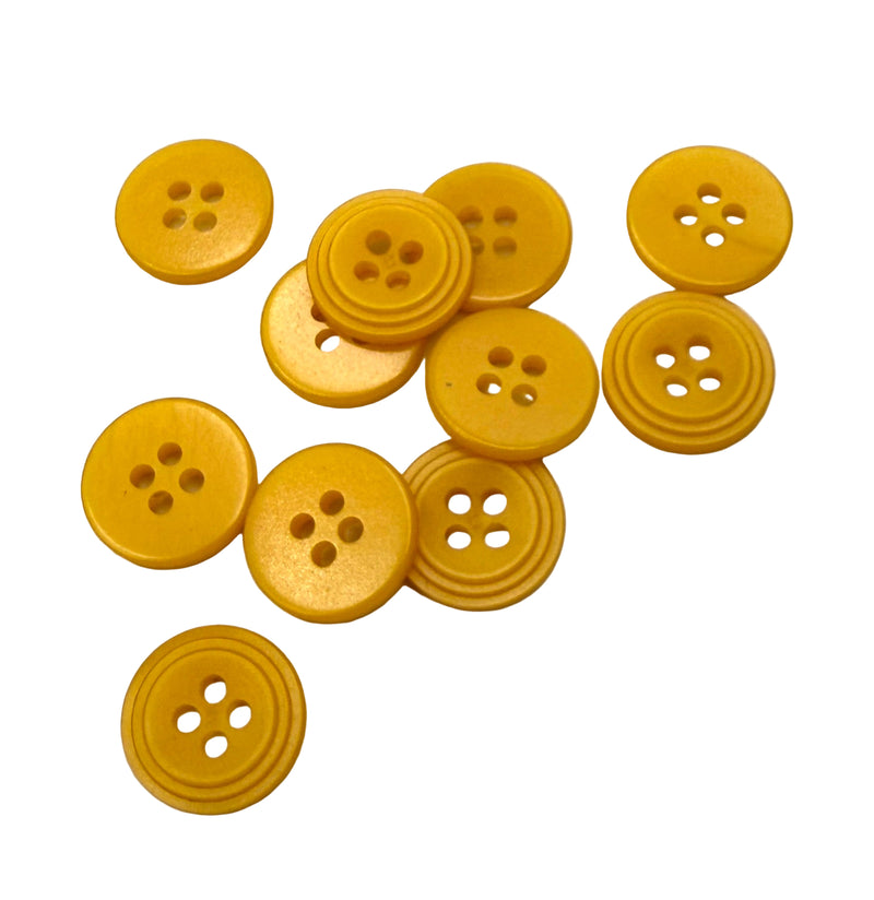 1/2" Buttercup | Plastic Buttons