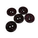 3/4" Burgundy Tile | Plastic Buttons