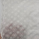 Fiocco di Neve | Italian Deadstock| Embroidered Eyelet Cotton Voile